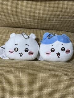 치이카와 봉제 인형 패스 케이스 파우치 치이카와 하치와레2종 세트