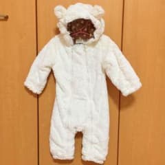 kid's zoo くまさん ジャンプスーツ 80のサムネイル