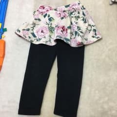 スカッツ 花柄 裏起毛のサムネイル