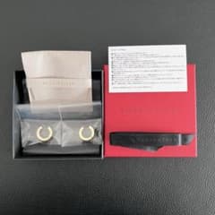 BONAVENTURA ラウンドピアス ゴールド(ブラック) - メルカリ