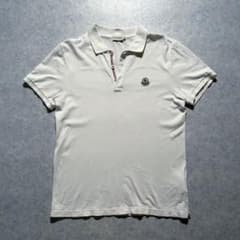 MONCLER モンクレール ロゴワッペン 半袖 ポロシャツ トリコロール M