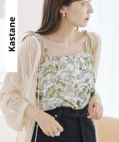 Kastane バティック柄ギャザービスチェ　ビスチェ　キャミ　セール　新品のサムネイル