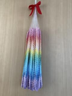 千羽鶴完成品　和柄　麻の葉柄のサムネイル