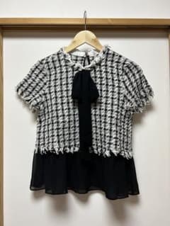 ZARA Trafaluc Collection ツイードリボンブラウスのサムネイル
