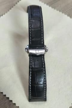 OMEGA ブラック レザーベルト 19mm Amazon.co.jp: [Nywing] 時計バンド OMEGAベルト オメガ 19mm