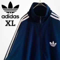 極美品00s】アディダス トラックジャケット ファイヤーバード 濃紺×白