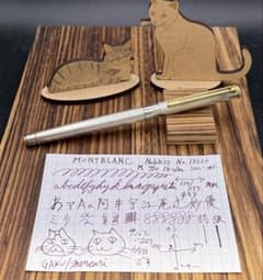 MONTBLANC 万年筆 ノブレス 18K シルバープレート NO.18120 - メルカリ