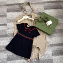 グッチ 半袖 リボンワンピース ベビー SIZE 12/18 GUCCI - メルカリ