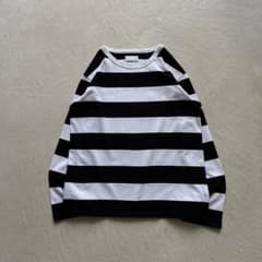 00s~ agnes b. border l/s 太ボーダー ロンt 白 黒 - メルカリ