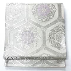 V2726 ○高級 正絹 六通 袋帯 華文 花文 - メルカリ