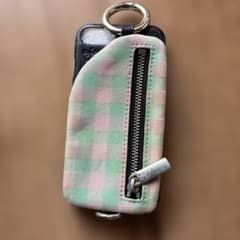 本革 ajew iPhone SE2 SE3ケース チェック柄のサムネイル