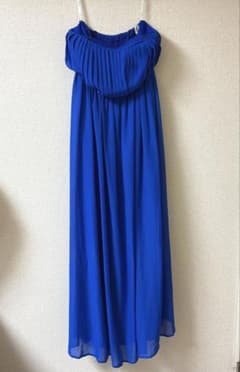 HOLIDAY LADY ロングドレス 青 ブライズメイド 発表会 パーティー
