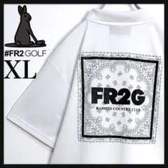 即完売モデル】FR2 ゴルフ ペイズリー ビッグロゴ ポロシャツ 希少XL