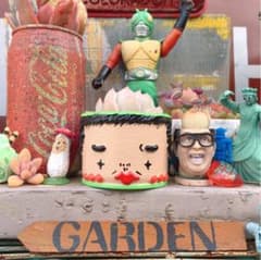 ꫛꫀꪝ✧‧˚多肉植物☝︎おじさんリメ缶☝︎ミニsize☝︎ハンドメイド❥❥❥のサムネイル