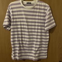 【urban research 】　紫×白　ボーダーTシャツのサムネイル