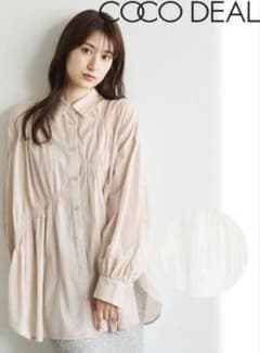 COCO DEAL シャーリングシャツブラウス ピンクのサムネイル