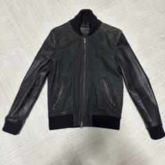 美品ジャックローズ ヌバックゴートMA-1レザー - メルカリ