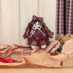 カントリードールミニミニ 女の子 ハンドメイド ミニチュアドール