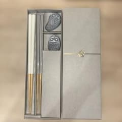 ふくろう箸置き&箸セットのサムネイル