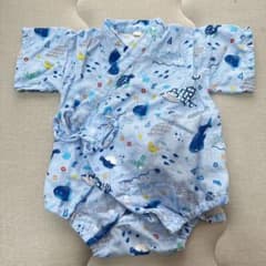 ベビー 甚平 ロンパース 60cm 海の生き物柄のサムネイル