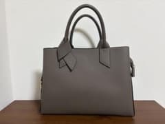 ハンドバッグ グレー リボンモチーフのサムネイル