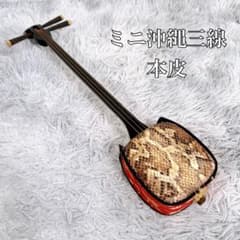 ミニ沖縄三線 三味線　本皮　皮破れなし ミニ沖縄三線 三味線 本皮 皮破れなし - メルカリ