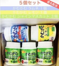 匿名配送】かむかむ ラムネ レモン シャインマスカット 5個セット