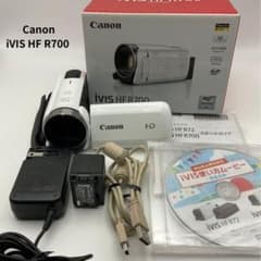 簡易動作確認済】Canon iVIS HF R700 HDビデオカメラホワイト - メルカリ