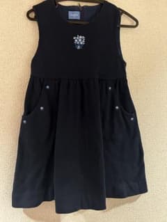 familiar ノースリーブワンピース 100cm ネイビーのサムネイル