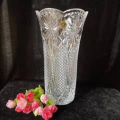イタリア製ガラス花瓶 クリスタルガラス 花瓶 25センチ RCR イタリア製 - メルカリ