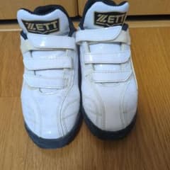 ZETT 野球 トレーニングシューズ ホワイト　20センチのサムネイル