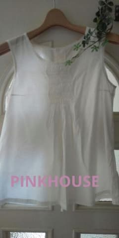 PINKHOUSE♡ノースリーブブラウス♡白ピコットレースのサムネイル