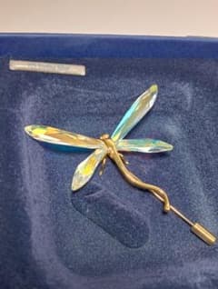 Swarovski スワロフスキー クリスタル トンボ ブローチ 925刻印 - メルカリ