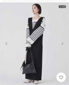 neuna 2WAY Uネック・Vネックロングワンピースのサムネイル