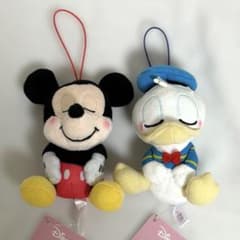Disney ミッキー＆フレンズ むにゃすやマスコット ミッキー ドナルド 2個