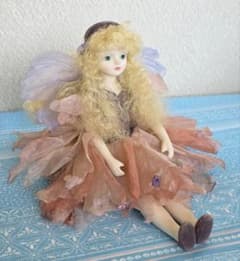 若月まり子 ビスクドール 妖精　ELFIN FLOWERY 若月まり子 妖精 ビスクドール エルフィン・フローリー 作家ドール