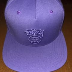 Stussy キャップ パープル 刺繍ロゴのサムネイル