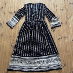 A・I・C エスニック柄 カシュクール ロングワンピース 長袖のサムネイル