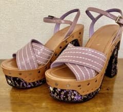 【極美品】PRADA プラダ 2015SS フラワージャガード 【24.5】