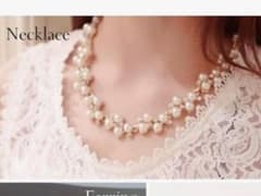 フェイクパール　ネックレスのサムネイル
