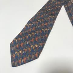 Salvatore Ferragamo ネクタイ 馬柄 総柄 イタリア製 新品のサムネイル