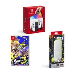 bb様専用Switch有機ELモデル ホワイト+スプラトゥーン3＋ケース セットのサムネイル