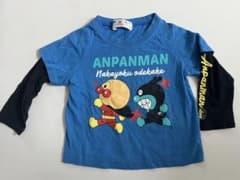アンパンマン 重ね着風 長袖Tシャツ 80cmのサムネイル
