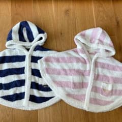 ☆お値下げ☆ジェラートピケ ベビー ポンチョ　2点セット・双子用のサムネイル