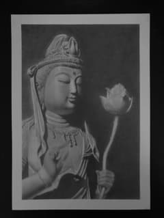鉛筆画 大勢至菩薩のサムネイル