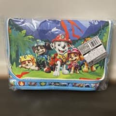 パウ・パトロール　ザ・ダイノ・ムービー　大きなポッケ付きバスケット　青