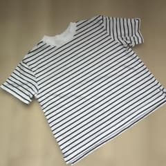 UNIQLO エアリズムボーダーTシャツ Lサイズのサムネイル