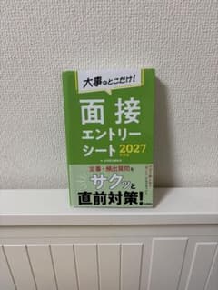 大事なとこだけ！面接エントリーシート 2027年度版のサムネイル