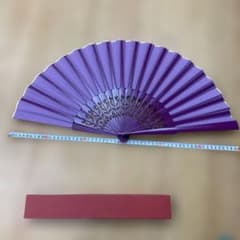 フラメンコ アバニコ 扇子 パープルのサムネイル