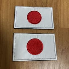日本国旗　ワッペンパッチ　ベルクロ付きのサムネイル
